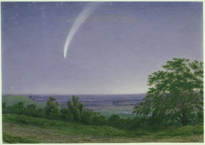 El cometa de Donati, Oxford, 7:30pm, 5 de octubre de 1858 de Joseph Mallord William Turner